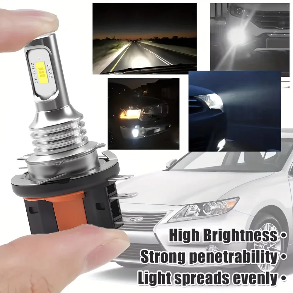 2Pcs H15 LED Headlight Bulb 20000LM High Beam Day Driving Running Light 3570 CSP Car Light Auto Lamp for VW Audi BMW Ford Mazda | 2
