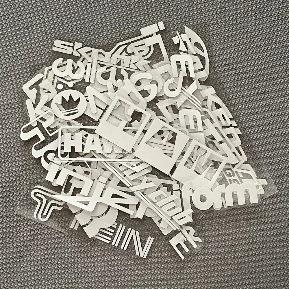 15pcs Car Stickers Set Random Styles Reflective Racing Sponsor Vinyl Decals for JDM Style Car Window Bumper Decoration Stickers | 3