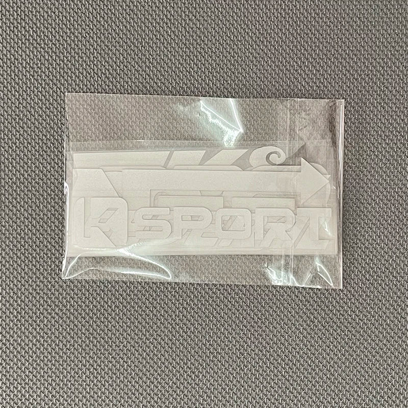 15pcs Car Stickers Set Random Styles Reflective Racing Sponsor Vinyl Decals for JDM Style Car Window Bumper Decoration Stickers | Color Name:Greywhite